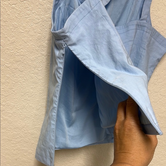 NWT MAEVE by Anthropologie Light Blue Women's Top *flaw noted* - Picture 6 of 14